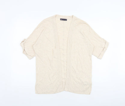 Womens UK Size S Marks and Spencer Beige Cardigan Jumper