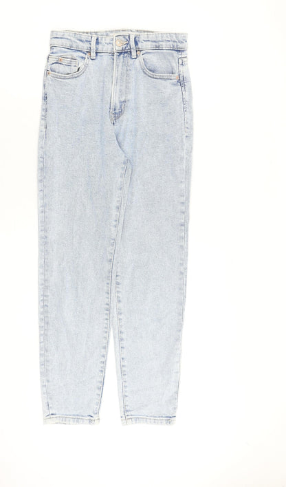 Womens UK Size 8 Stradivarius Regular Fit Tapered Blue Jeans