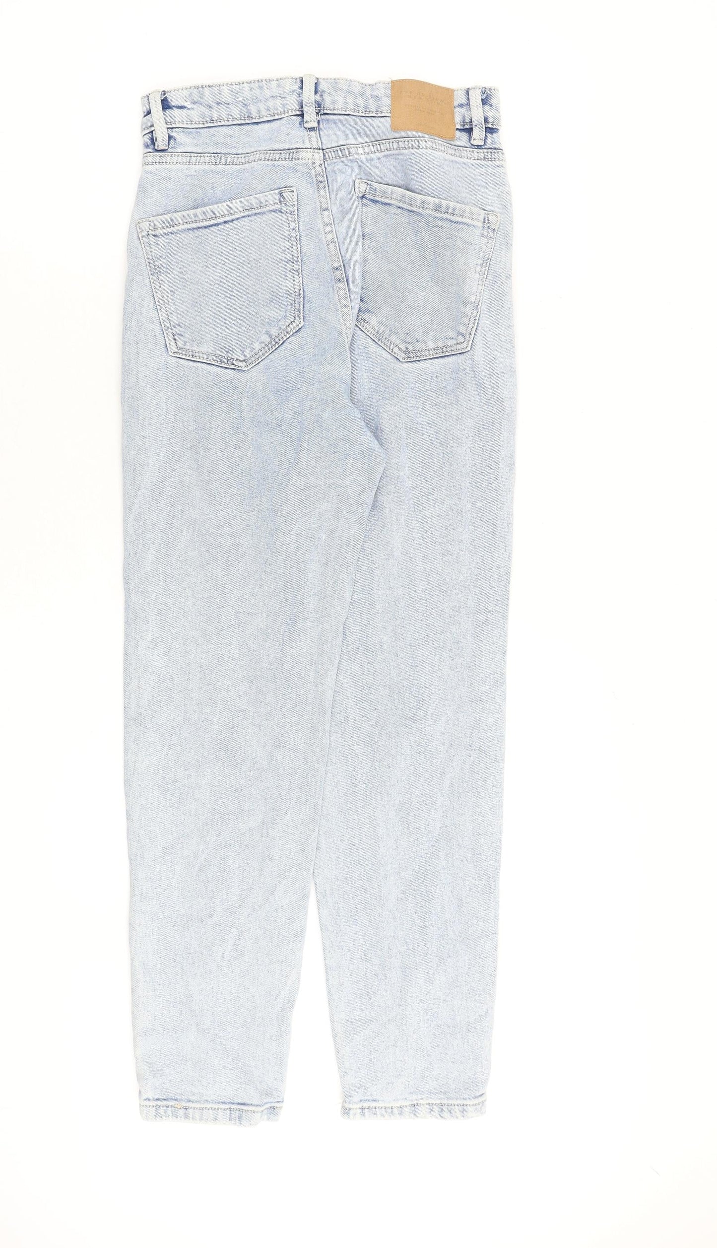 Womens UK Size 8 Stradivarius Regular Fit Tapered Blue Jeans
