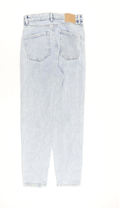 Womens UK Size 8 Stradivarius Regular Fit Tapered Blue Jeans