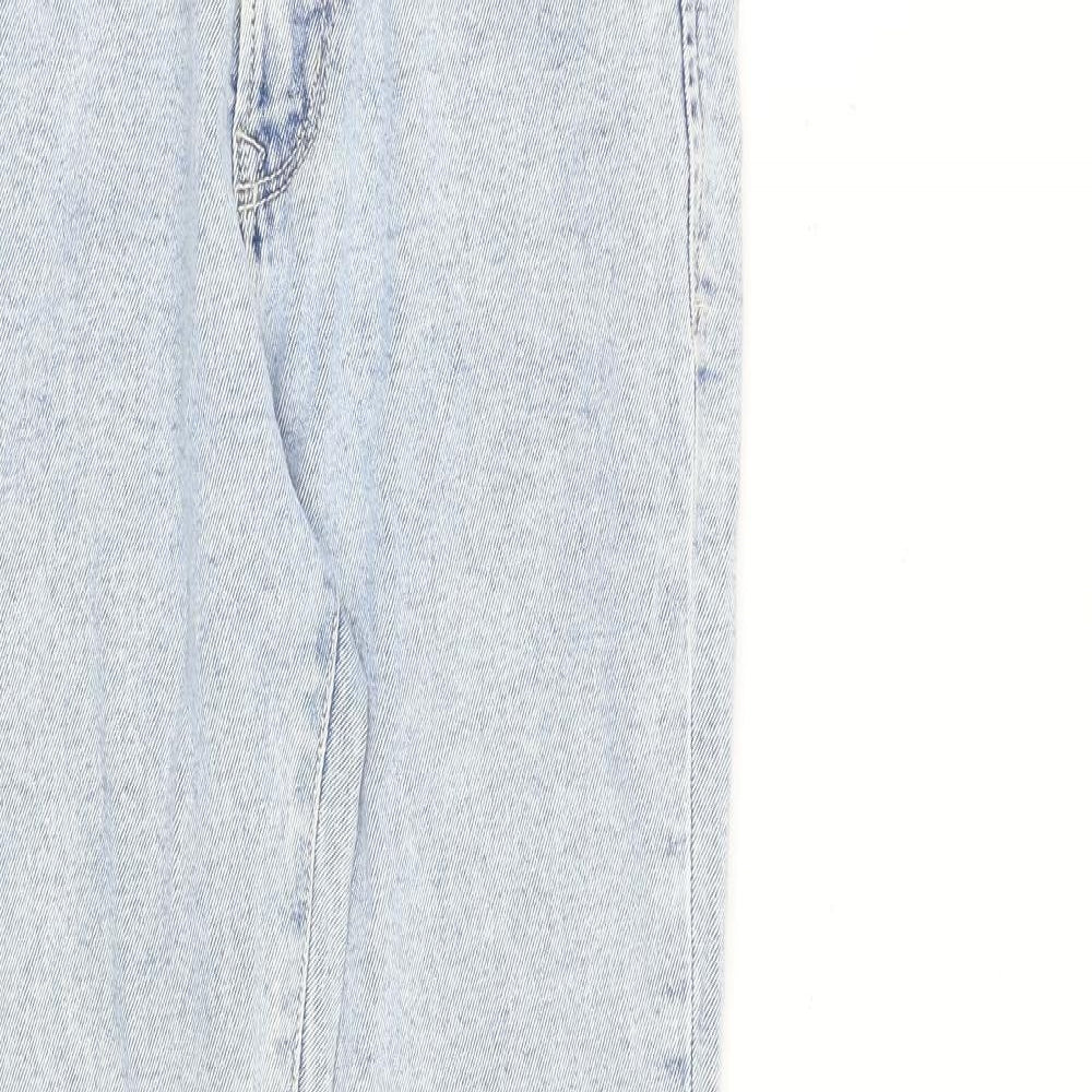 Womens UK Size 8 Stradivarius Regular Fit Tapered Blue Jeans
