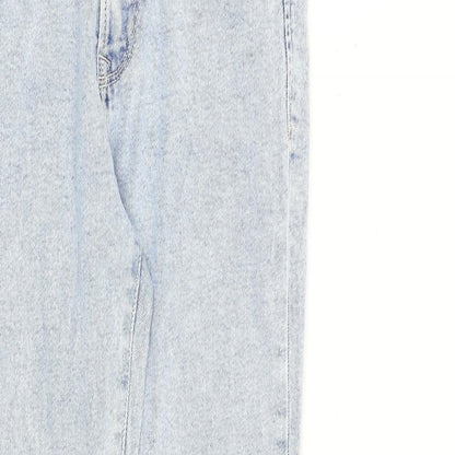 Womens UK Size 8 Stradivarius Regular Fit Tapered Blue Jeans