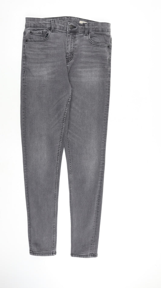 Womens UK Size 10 Marks and Spencer Slim Fit Skinny Grey Jeans