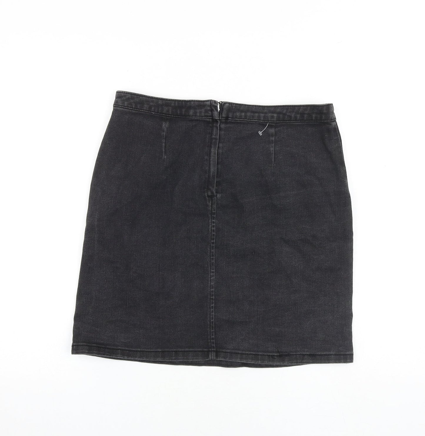 Womens UK Size 12 Warehouse A-Line Denim Skirt