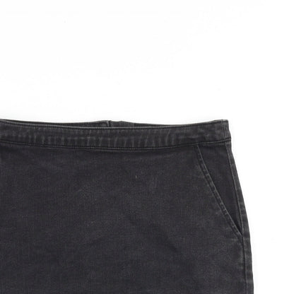 Womens UK Size 12 Warehouse A-Line Denim Skirt