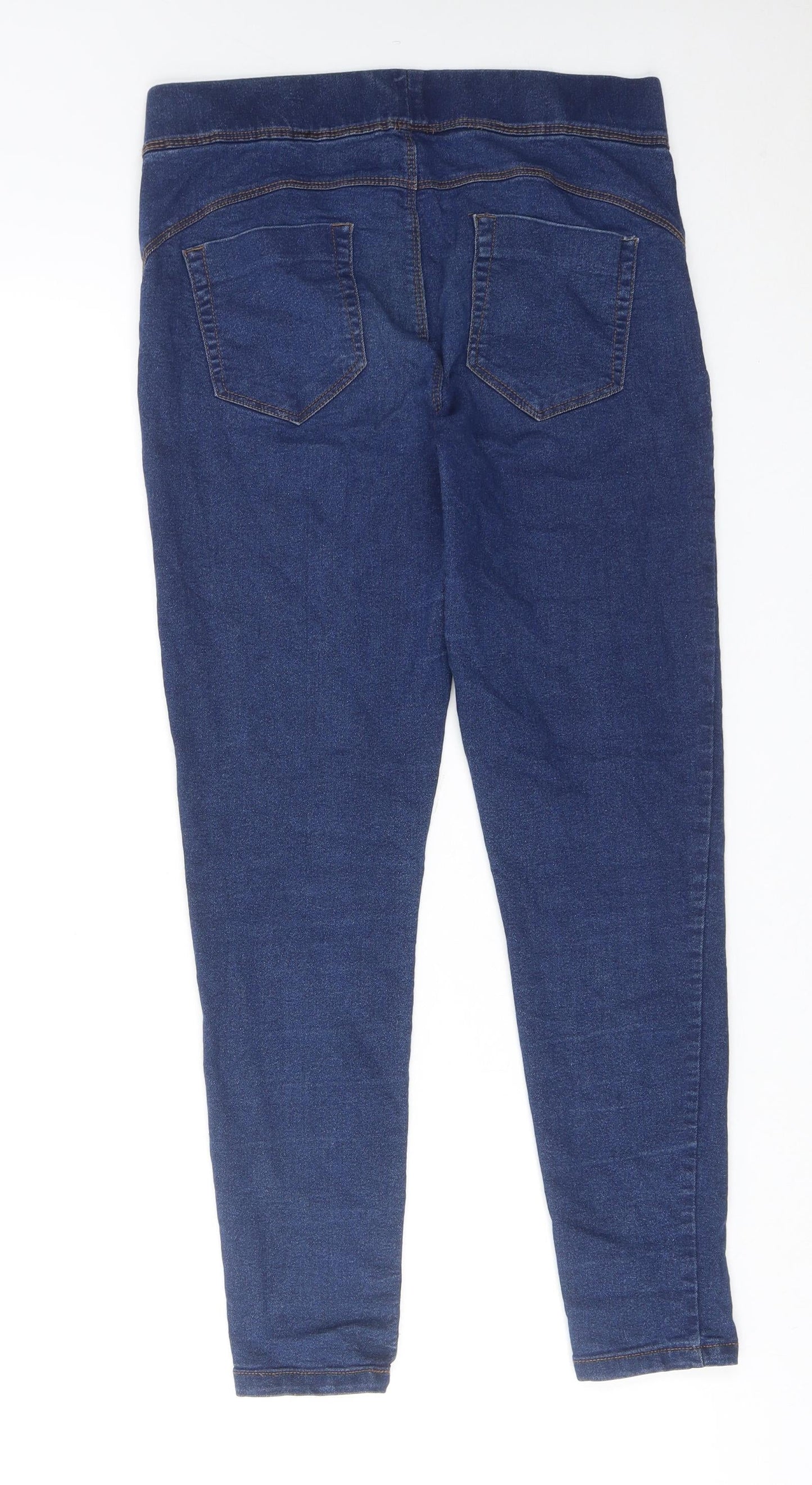 Denim & Co. Womens Blue Cotton Jegging Jeans Size 10 L25 in Regular