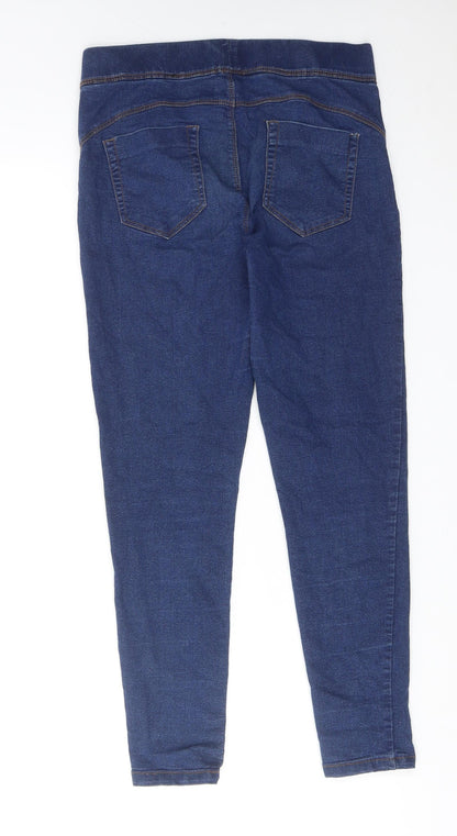 Denim & Co. Womens Blue Cotton Jegging Jeans Size 10 L25 in Regular
