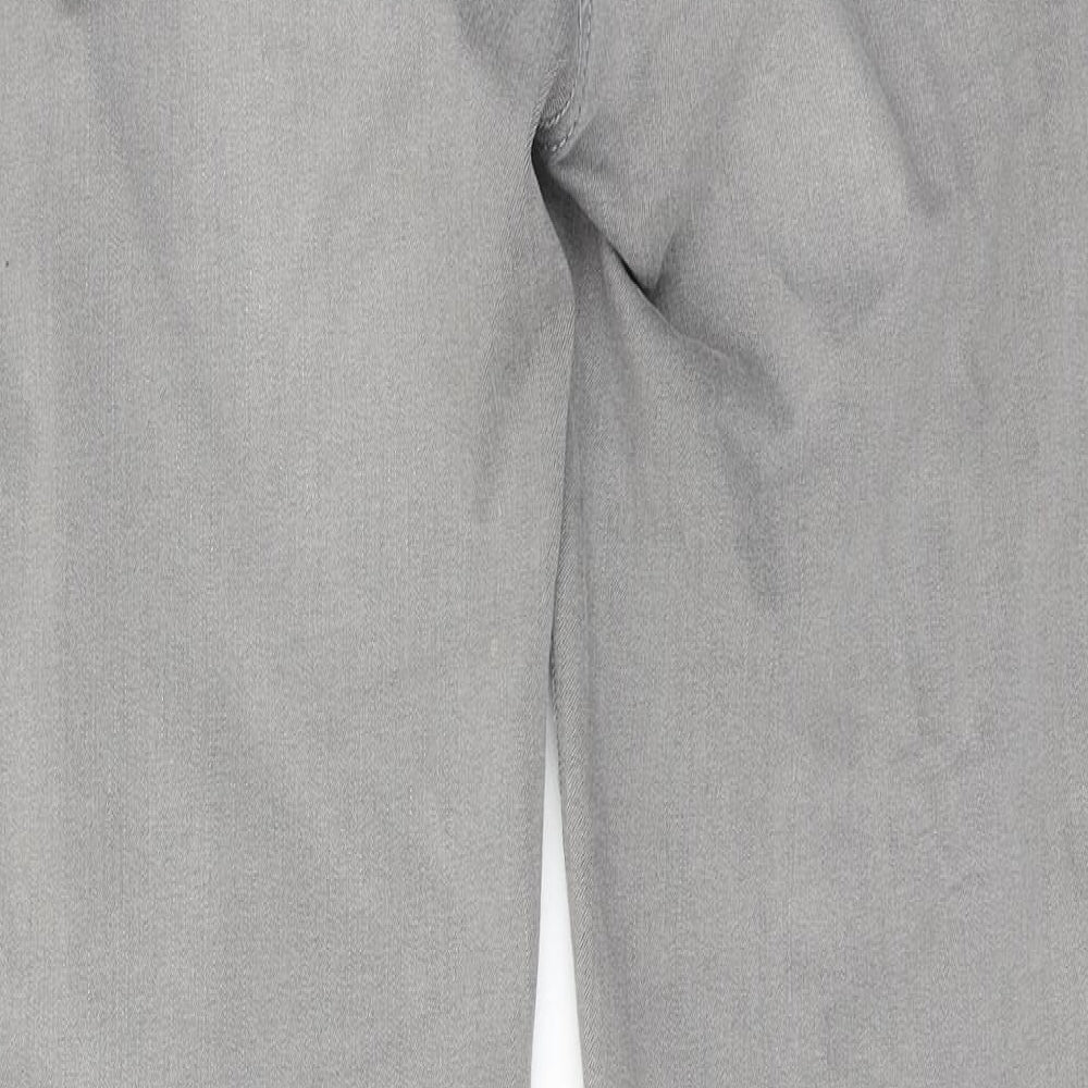 Basler Womens Grey Cotton Skinny Jeans Size 34 in L29 in Regular Zip