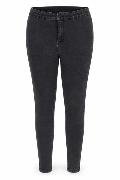 Womens UK Size 14 Denim & Co. Regular Fit Skinny Grey Jeans