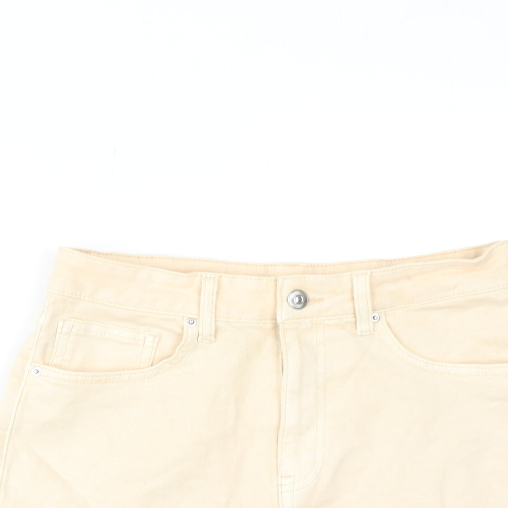 Womens UK Size 8 H&M Regular Fit Cut-Off Shorts