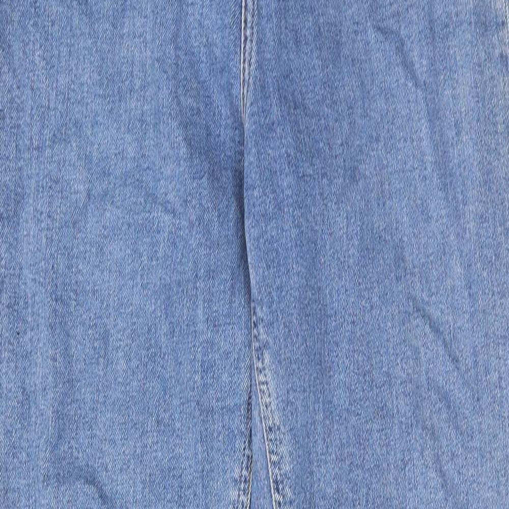ASOS Womens Blue Cotton Tapered Jeans Size 28 in L30 in Regular Zip