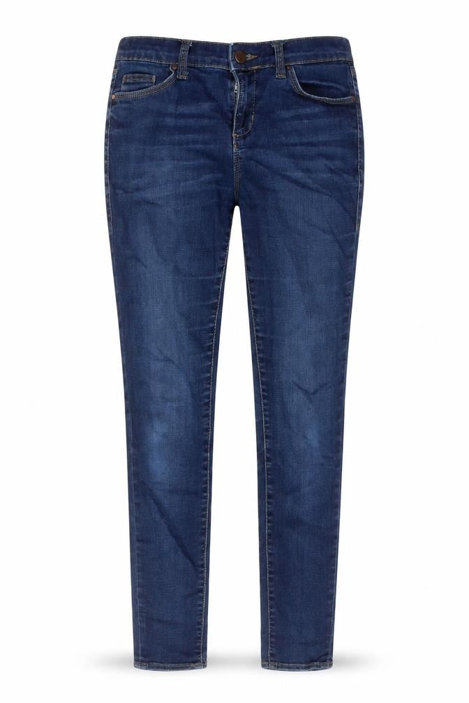 Topshop Womens Blue Cotton Skinny Jeans Size 26 L30 in Regular Zip