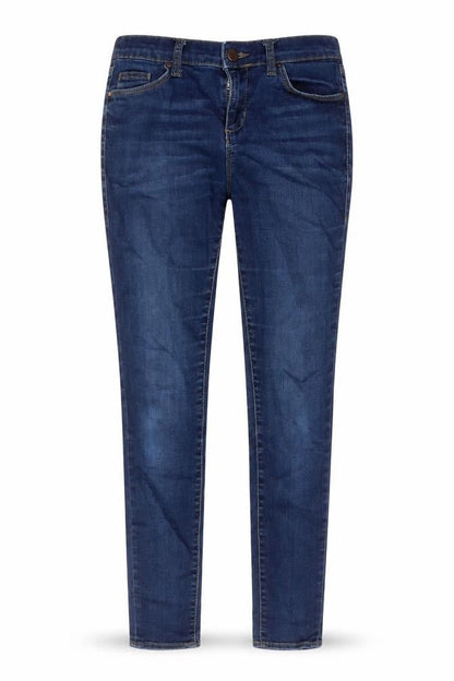 Topshop Womens Blue Cotton Skinny Jeans Size 26 L30 in Regular Zip