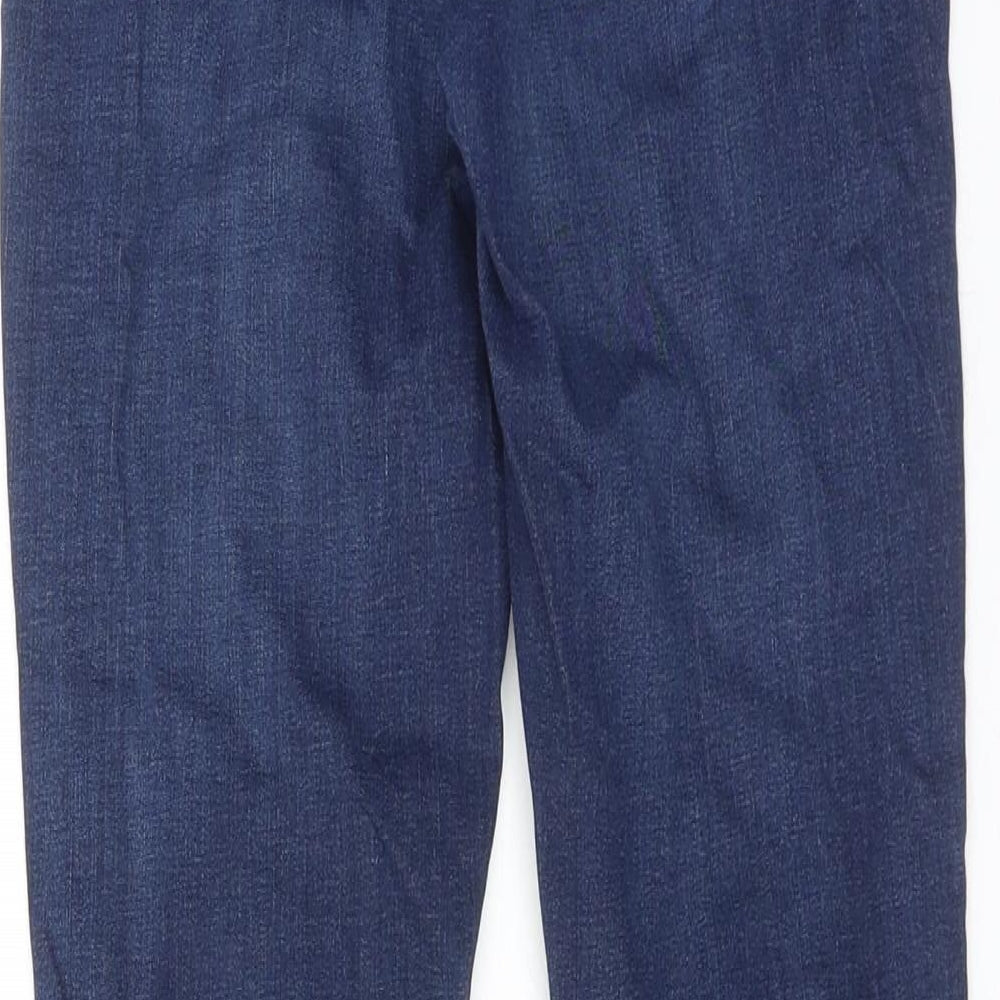 Topshop Womens Blue Cotton Skinny Jeans Size 26 L30 in Regular Zip