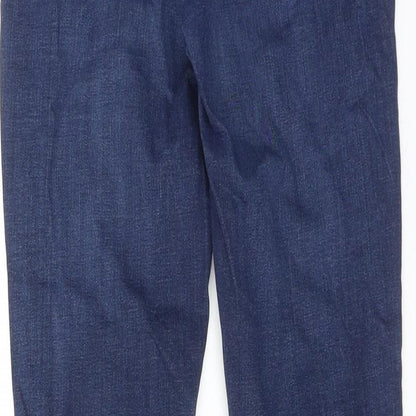 Topshop Womens Blue Cotton Skinny Jeans Size 26 L30 in Regular Zip