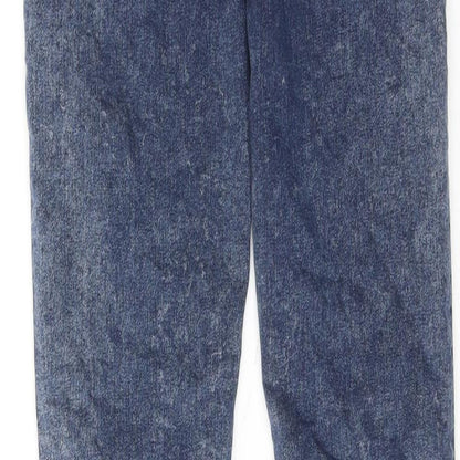 Topshop Womens Blue Cotton Skinny Jeans Size 26 in L30 in Regular Zip