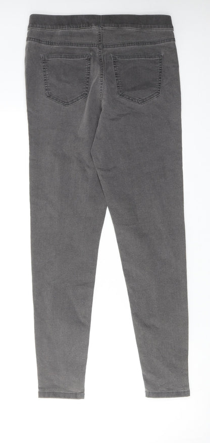 Marks and Spencer Womens Grey Cotton Jegging Jeans Size 10 L27 in Regular