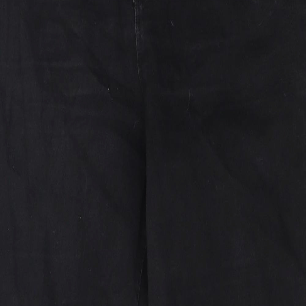 Denim & Co. Womens Black Cotton Skinny Jeans Size 14 L25 in Regular Zip