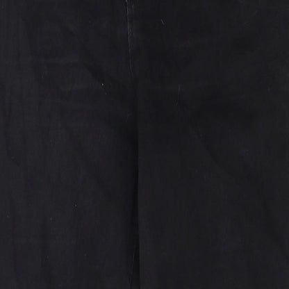 Denim & Co. Womens Black Cotton Skinny Jeans Size 14 L25 in Regular Zip