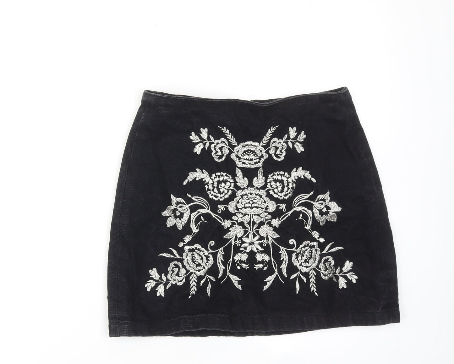 Womens UK Size 8 Topshop Mini Denim Skirt