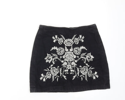 Womens UK Size 8 Topshop Mini Denim Skirt