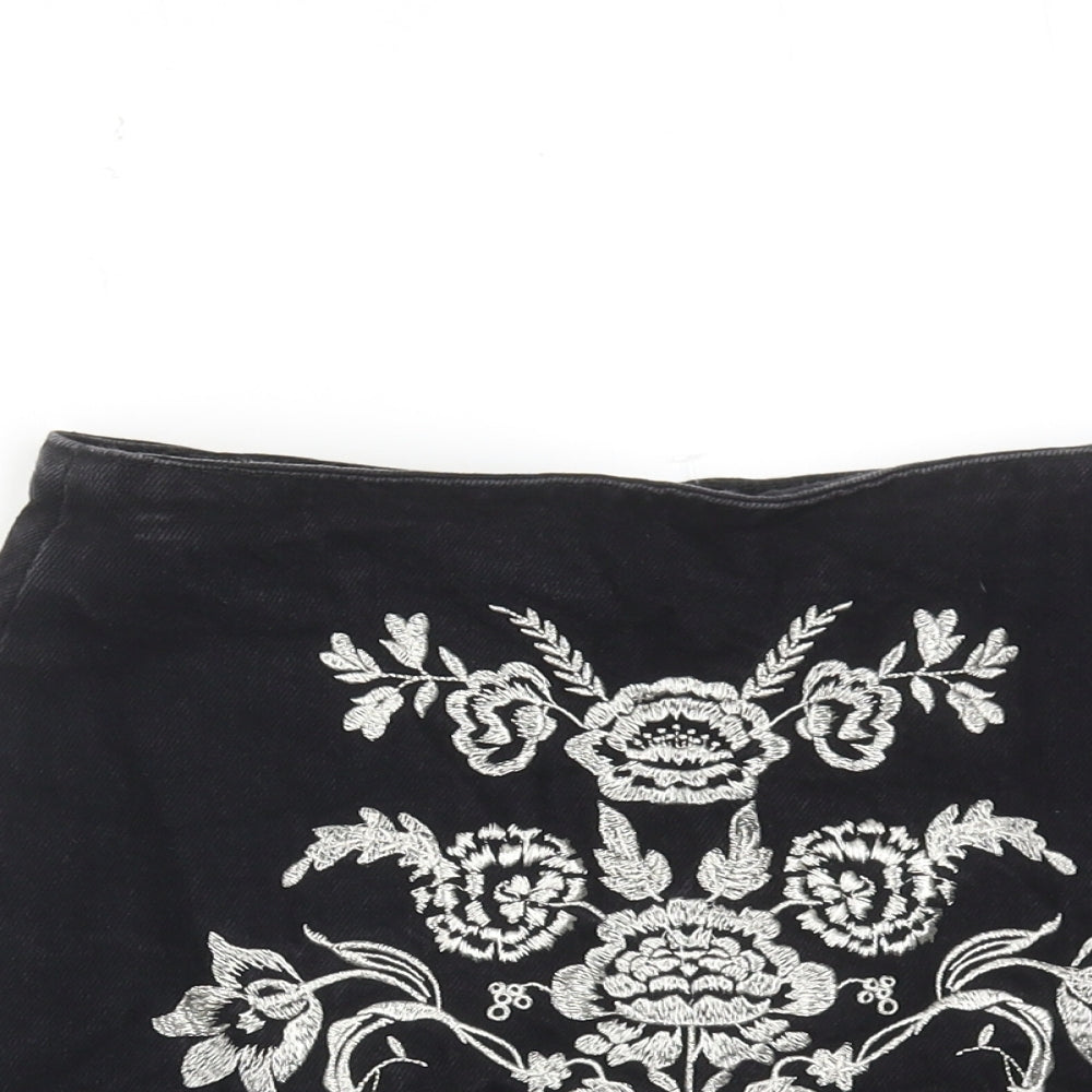 Womens UK Size 8 Topshop Mini Denim Skirt