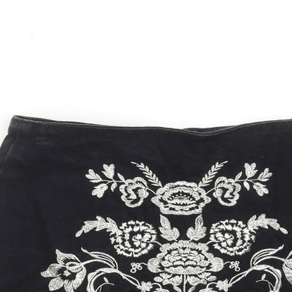 Womens UK Size 8 Topshop Mini Denim Skirt