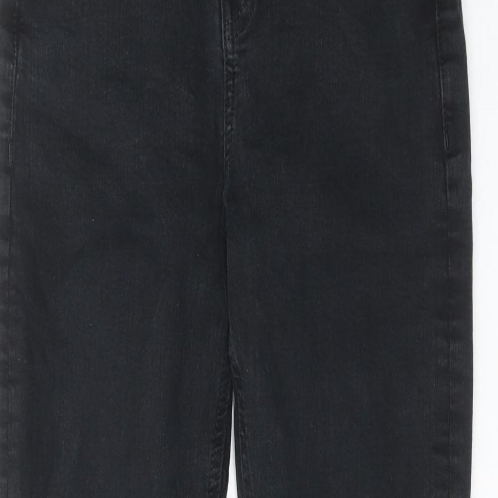 Topshop Womens Black Cotton Skinny Jeans Size 28 in L28 in Regular Zip