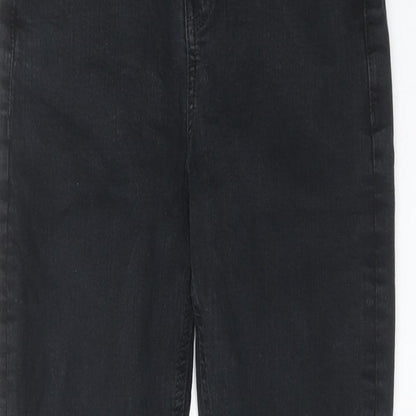 Topshop Womens Black Cotton Skinny Jeans Size 28 in L28 in Regular Zip