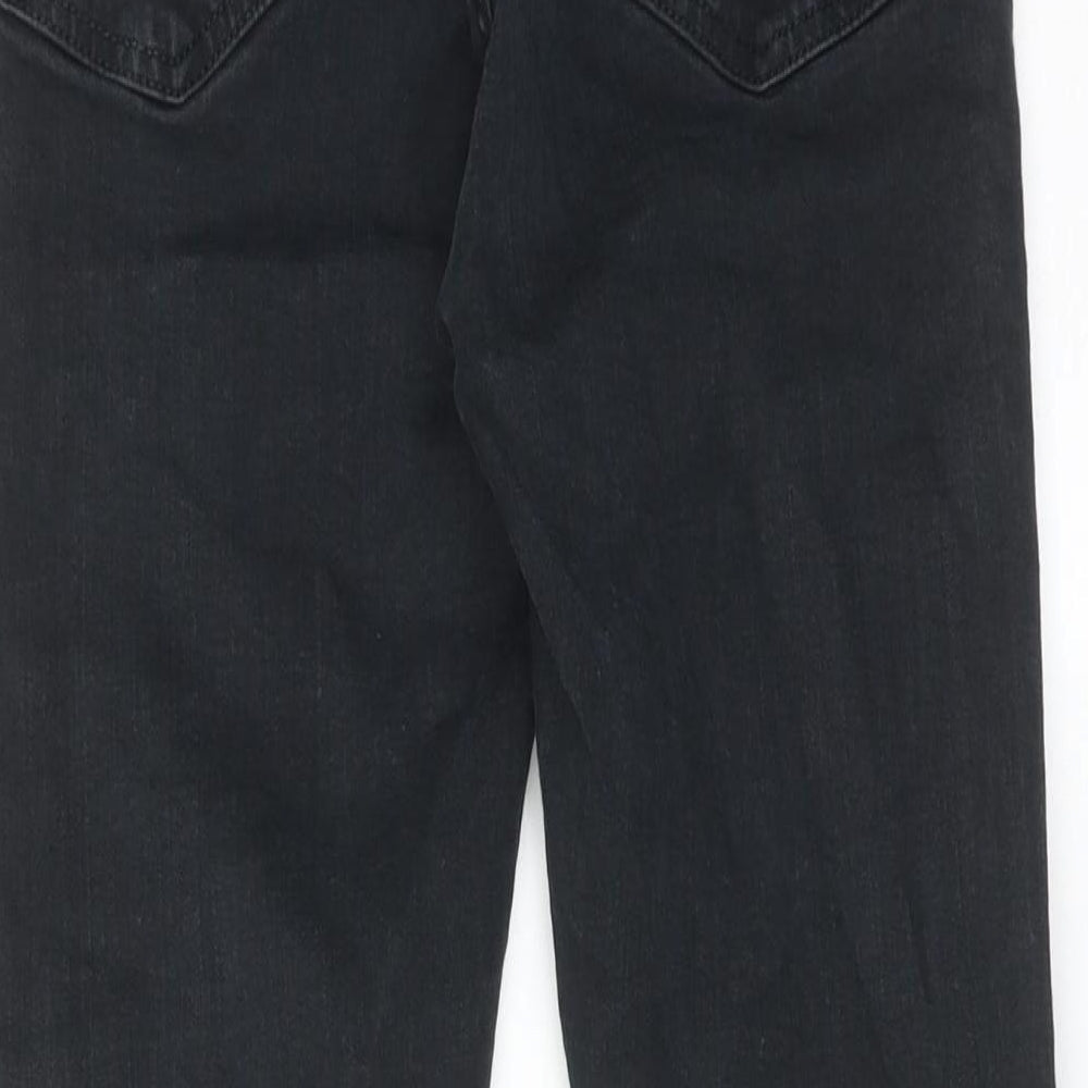 Topshop Womens Black Cotton Skinny Jeans Size 28 in L28 in Regular Zip