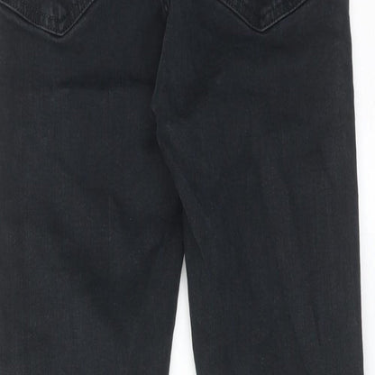 Topshop Womens Black Cotton Skinny Jeans Size 28 in L28 in Regular Zip