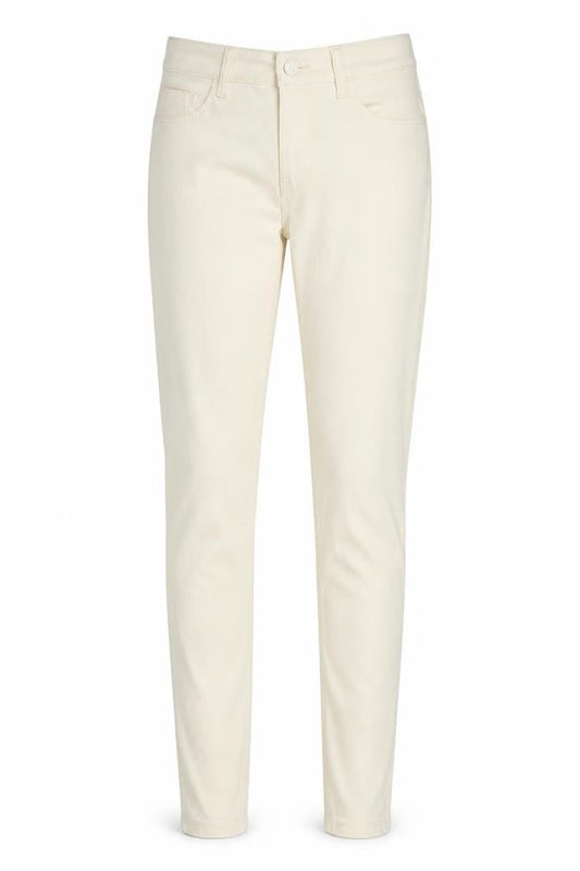 Womens UK Size 8 Denim & Co. Regular Fit  Ivory Trousers