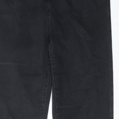 NEXT Womens Black Cotton Skinny Jeans Size 8 L29 in Regular Zip