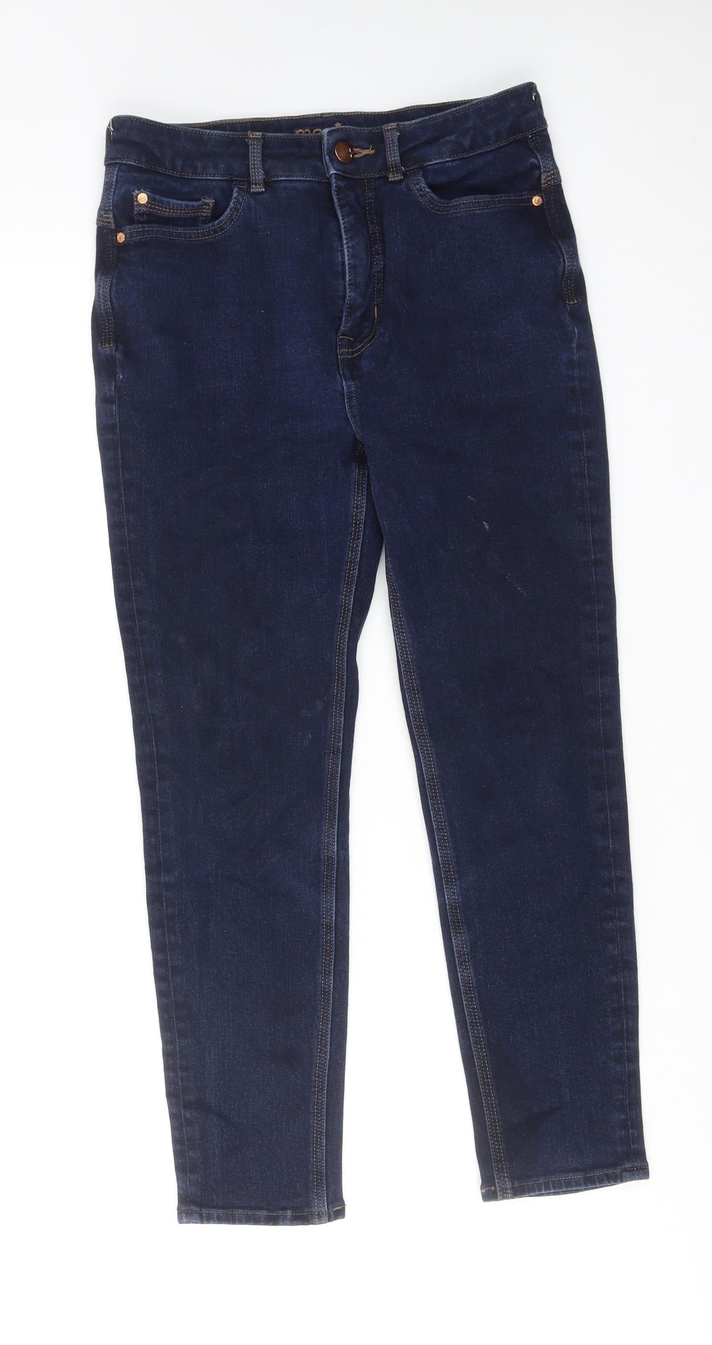 Womens UK Size 10 Marks and Spencer Regular Fit Skinny Blue Jeans