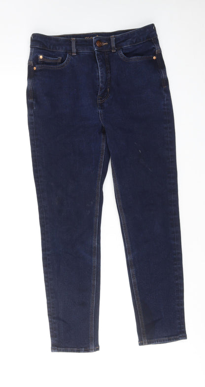 Womens UK Size 10 Marks and Spencer Regular Fit Skinny Blue Jeans