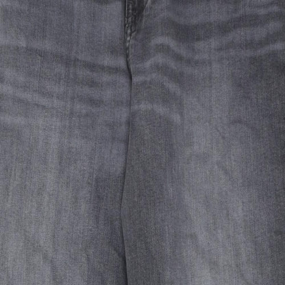 Womens UK Size 8 Marks and Spencer Regular Fit Tapered Grey Jeans