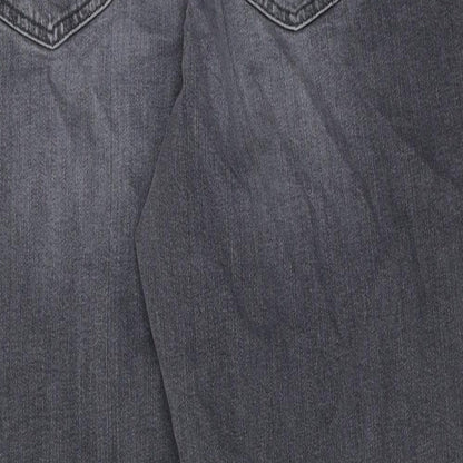 Womens UK Size 8 Marks and Spencer Regular Fit Tapered Grey Jeans