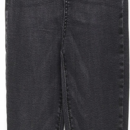 Denim & Co. Womens Black Cotton Skinny Jeans Size 10 L25 in Regular Zip