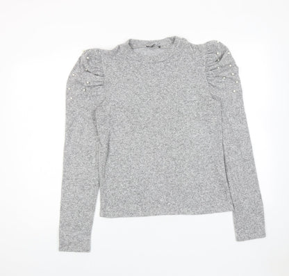 Womens UK Size M Zara Grey Pullover Jumper