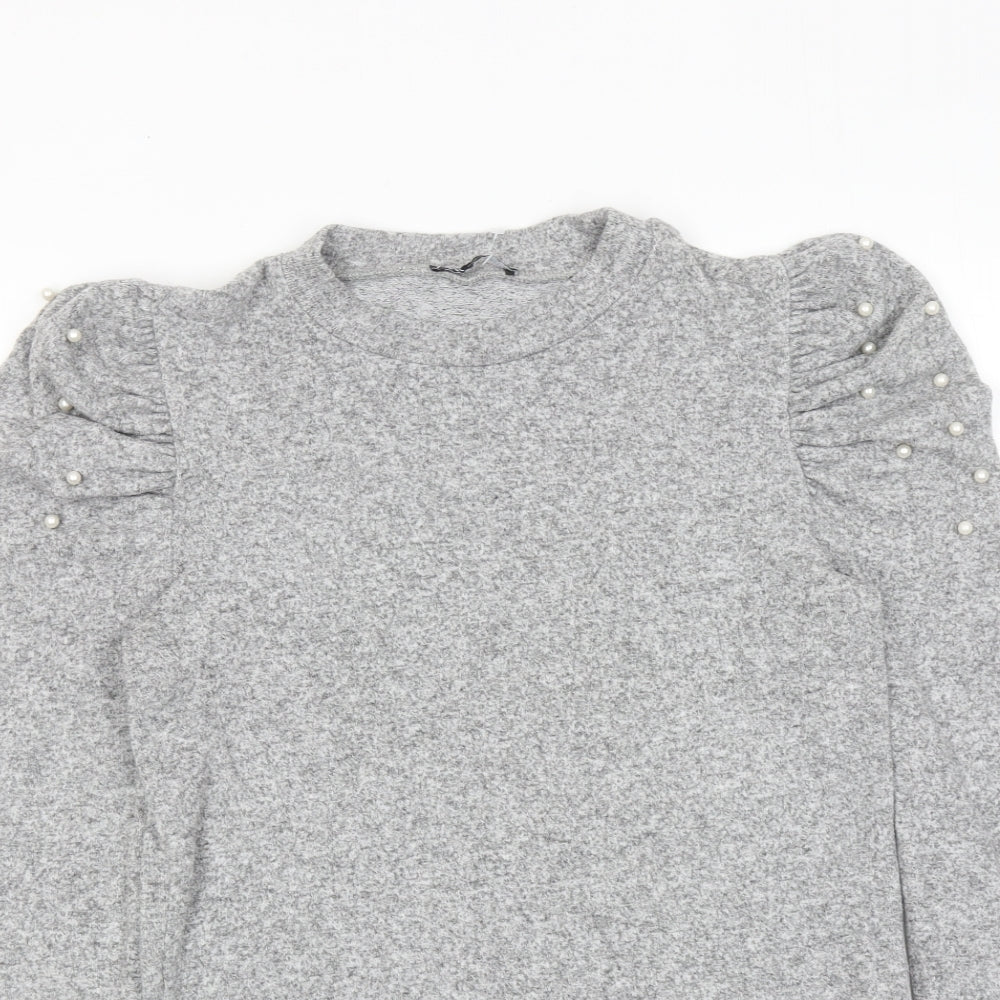 Womens UK Size M Zara Grey Pullover Jumper