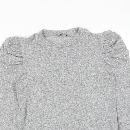 Womens UK Size M Zara Grey Pullover Jumper