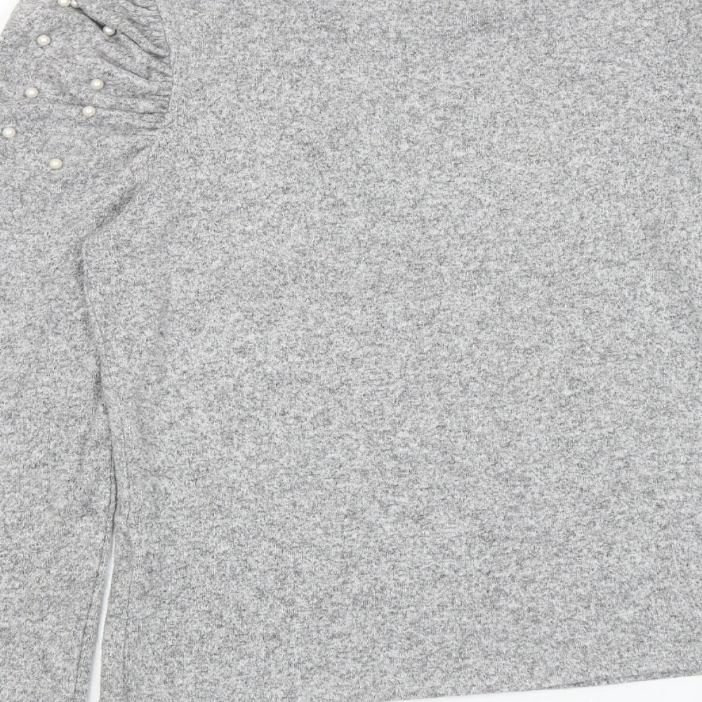 Womens UK Size M Zara Grey Pullover Jumper