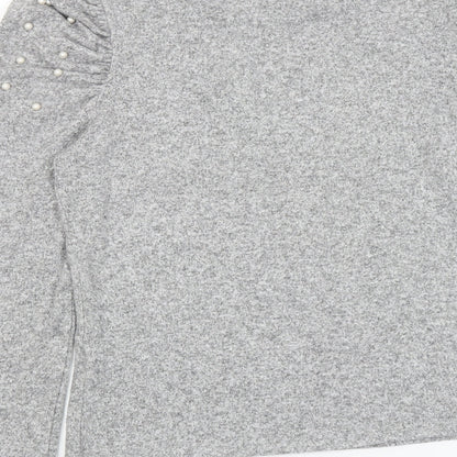 Womens UK Size M Zara Grey Pullover Jumper