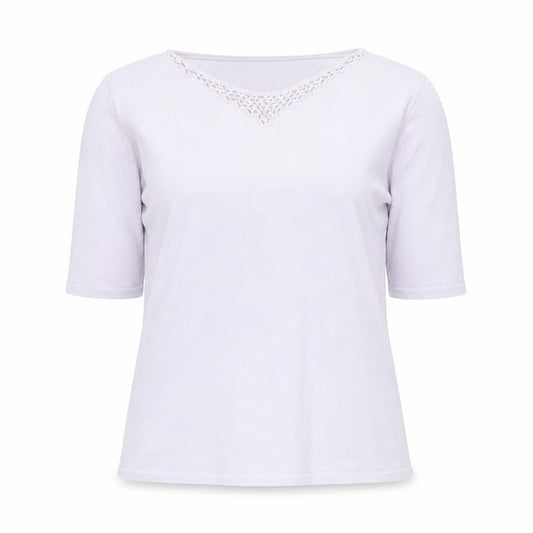 Womens UK Size M Country Casuals Purple Basic Blouse