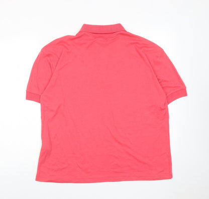 Womens UK Size L Bonmarché Pink Basic Polo