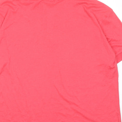 Womens UK Size L Bonmarché Pink Basic Polo