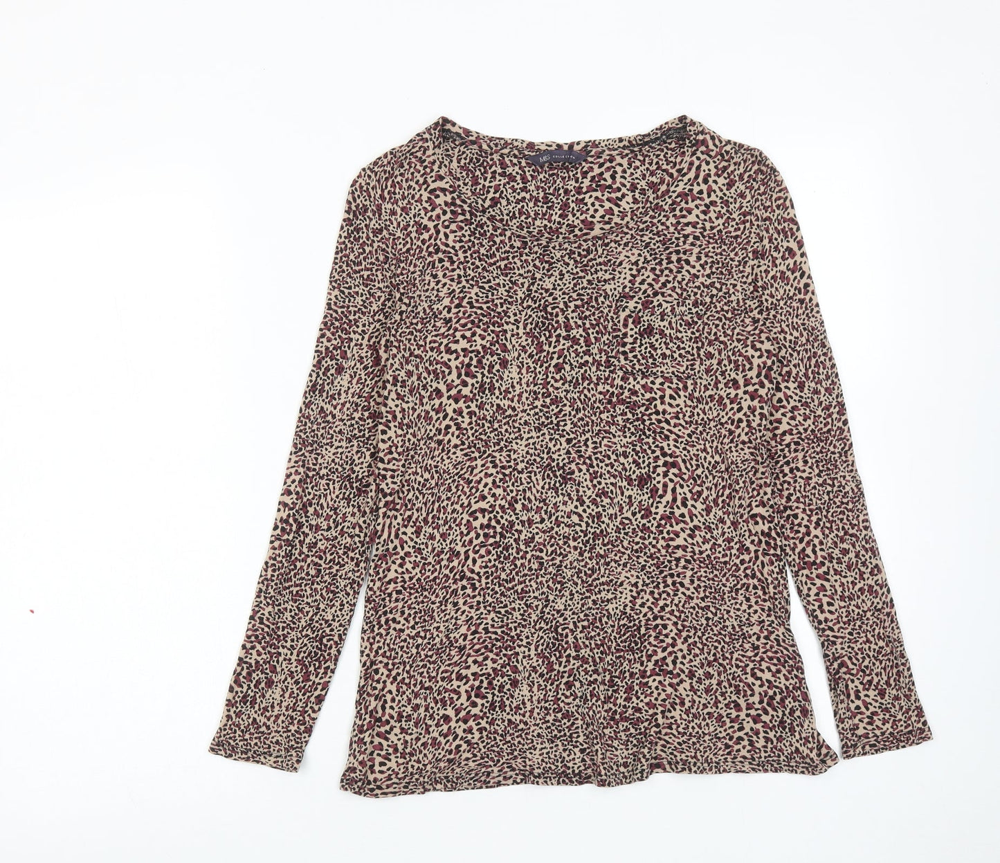 Womens UK Size 8 Marks and Spencer Multicoloured Basic Blouse