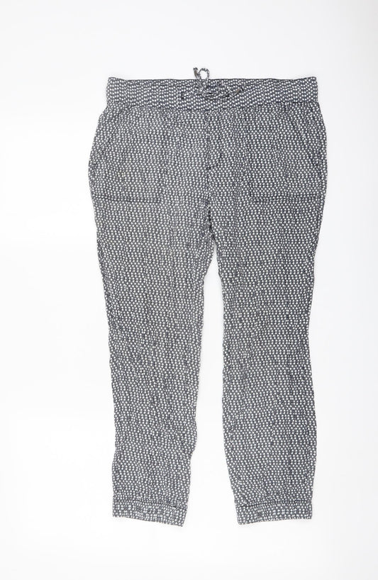 Womens UK Size S Gap Regular Fit  Blue Trousers