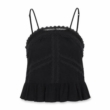 Womens UK Size 8 Topshop Black Camisole Tank