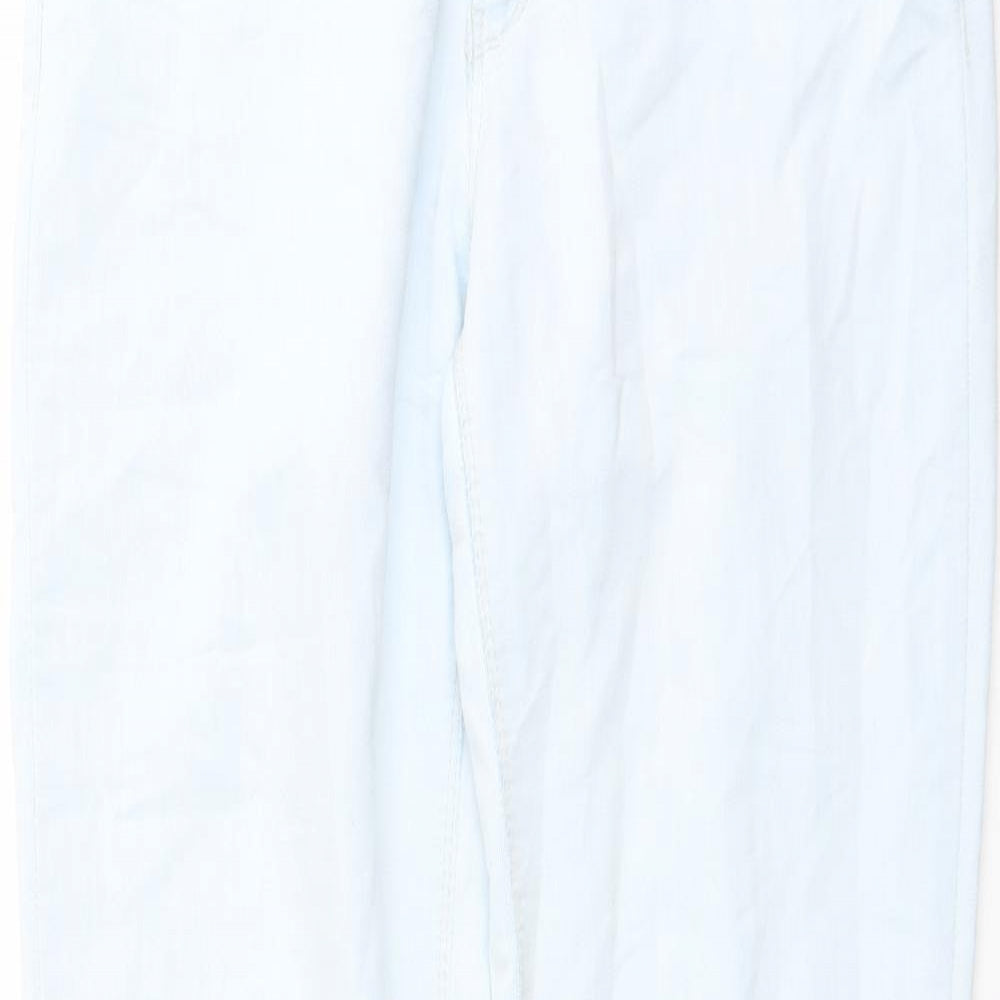 Denim & Co. Womens Blue Cotton Skinny Jeans Size 12 L32 in Regular Button